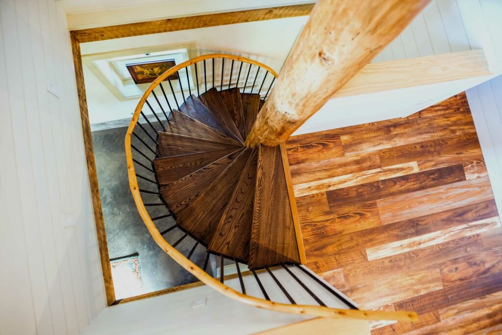alaska lodging staircase